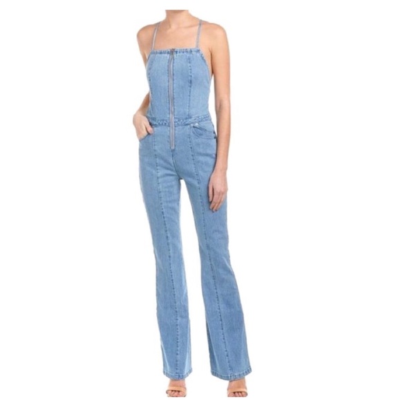 Jetset Diaries Stevie Denim Overall Jumpsuit Jean TJD Revolve - Picture 2 of 10